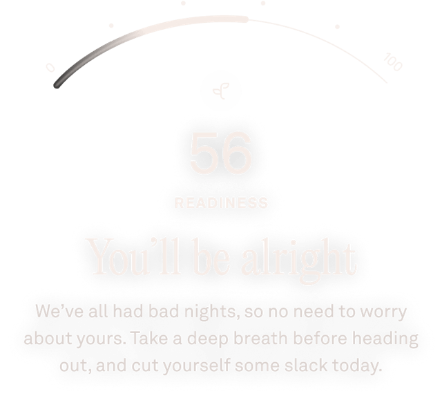 Oura Ring App view of recovery data