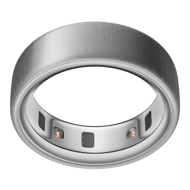 Oura Ring 4 in Brushed Silver finish, product image